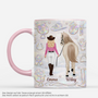 7954MGE1 3d druck effekt pferd und mensch personalisierte tasse manner  frauen holografie 7954m8fcu