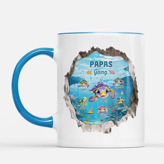7956MGE1 3d druck effekt mamas gang schildkroten mamapapa tasse personalisieren 7956m6vha_2