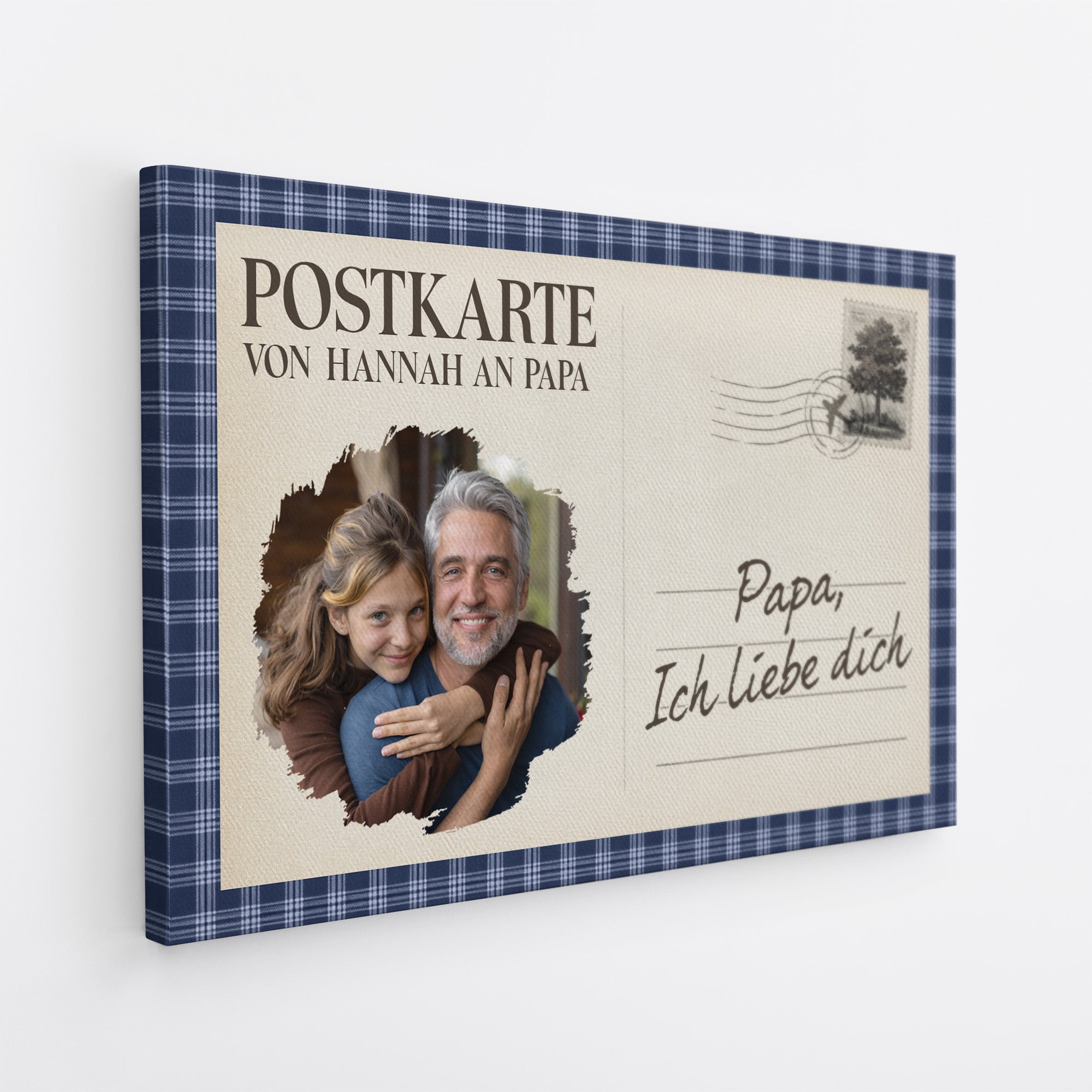 7973CGE2 ich liebe dich personalisierte geschenke foto  leinwand mama  papa brief 7973ccqza