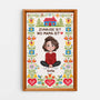 7975CGE1 zuhause ist wo mama ist personalisierte leinwand mama  oma kreuzstich 7975ccvca_2