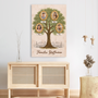 8009CGE3 familie personalisierte leinwand familie_ mit foto baum 8009c6fwi