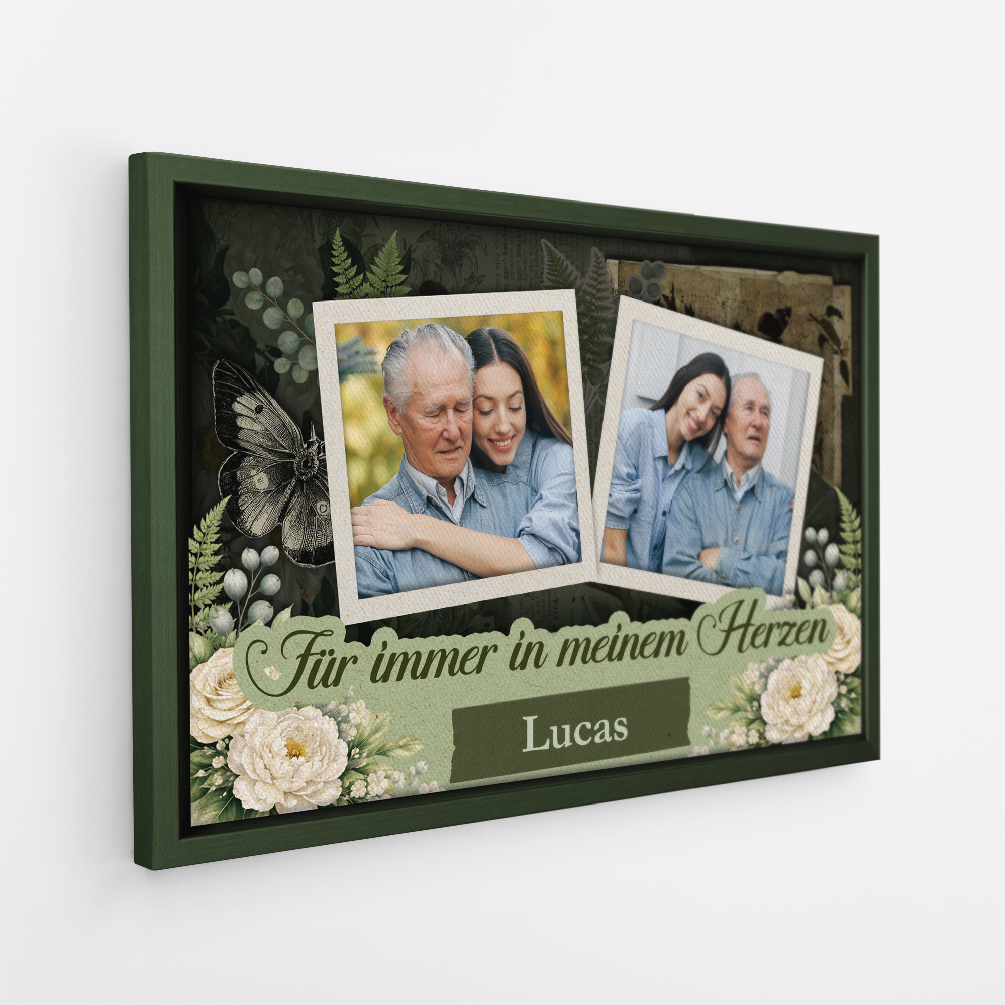 8068CGE2 3d druck effekt spruche fur liebe menschen im himmel personalisierte leinwand mit foto fur manner  frauen zur erinnerung 8068c3fwa
