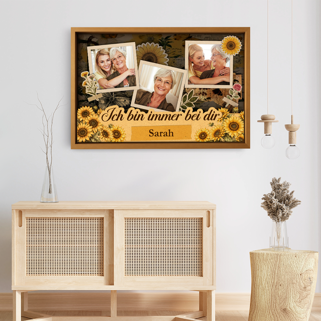 8068CGE3 3d druck effekt spruche fur liebe menschen im himmel personalisierte leinwand mit foto fur manner  frauen zur erinnerung 8068c3fwa