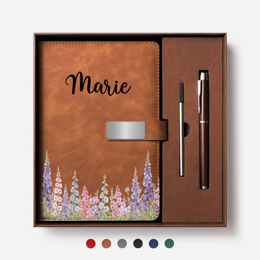 8121MGE1 blumen notizbuch mit stift personalisiert frauen 8121mo6pza
