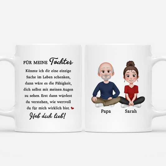 8122MGE1 sieh dich mit meinen augen dann weisst du wie wunderbar du bist personalisierte tasse tochter  sohn 8122m6xwa