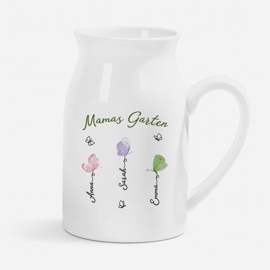 8144OGE1 omas garten keramik vase personalisiert_ oma  mama schmetterling lineart 8144o3pwa