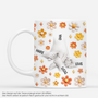 8151MGE1 3d druck effekt hand in hand mama  oma tasse personalisiert orange blumen 8151msfca
