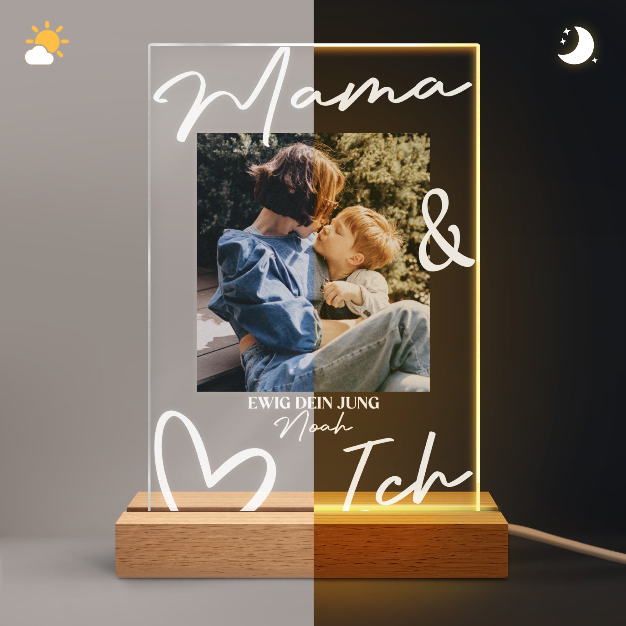 8155LGE2 papa  ich personalisiertes nachtlicht mit foto papamama 8155lsymb