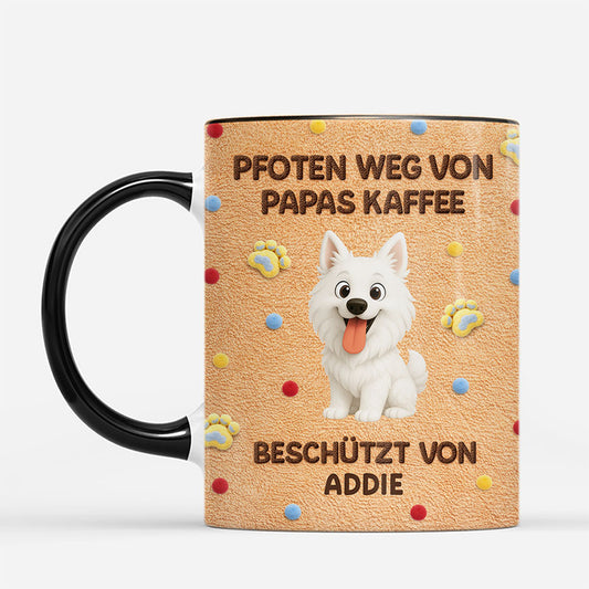 8159MGE2 3d druck effekt pfoten weg von mamas kaffee personalisierte tasse hund_ 8159mnvwc