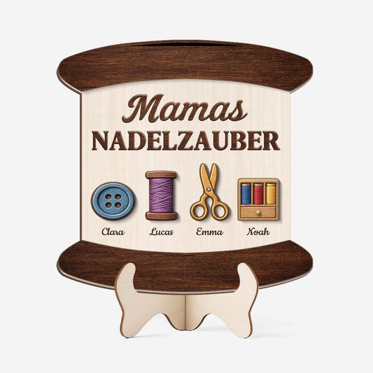 8175QGE1 mamas nadelzauber holzaufsteller personalisiert mamaoma 8175qclma