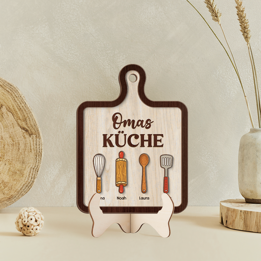 8176QGE2 mamas kuche holzaufsteller personalisiert mamaoma 8176qcxma