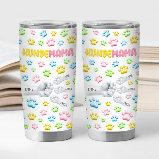 8209TGE2 3d optik faustgruss personalisiertes geschenk  thermobecher 590 ml hund katze 8209tnqnc