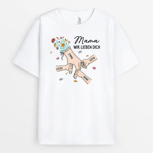 8227AGE1 mama wir lieben dich oma mama t shirt personalisiert 8227a6paa