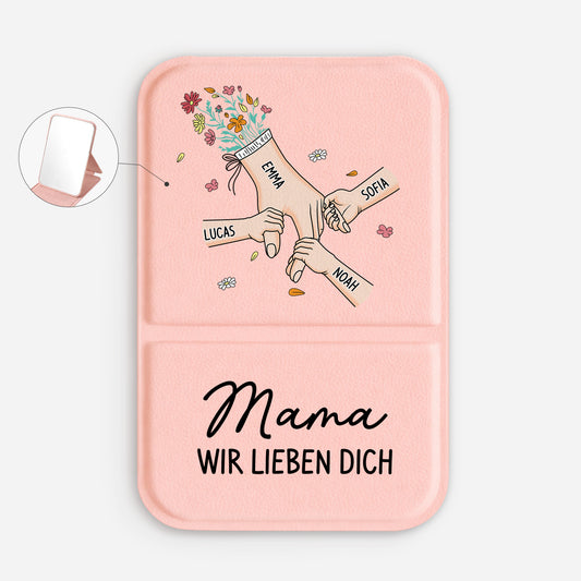 8227AGE1 mama wir lieben dich personalisierte taschenspiegel mama oma 8227aj6paa