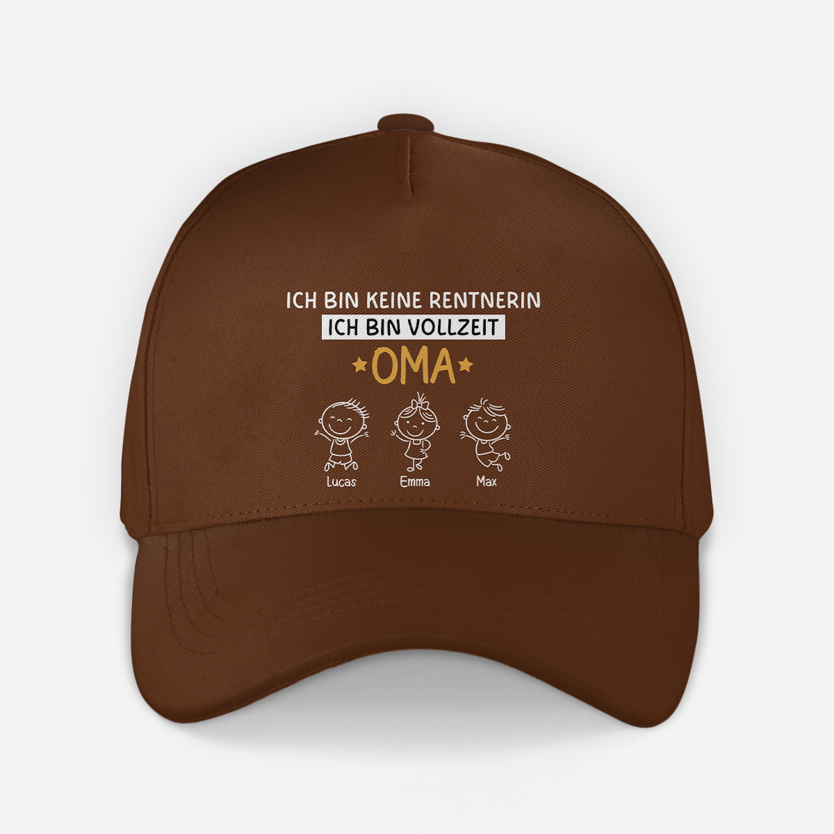 8235JGE2 ich bin kein rentner ich bin vollzeit opa personalisiertes geschenk  kappen opaoma 8235jtkhb