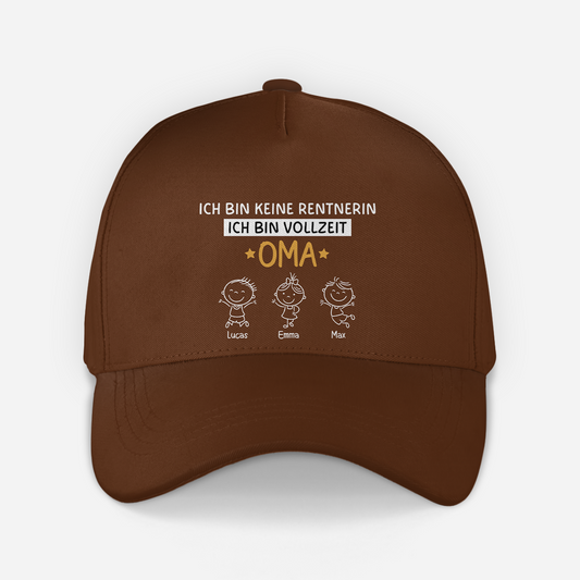 8235JGE2 ich bin kein rentner ich bin vollzeit opa personalisiertes geschenk  kappen opaoma 8235jtkhb