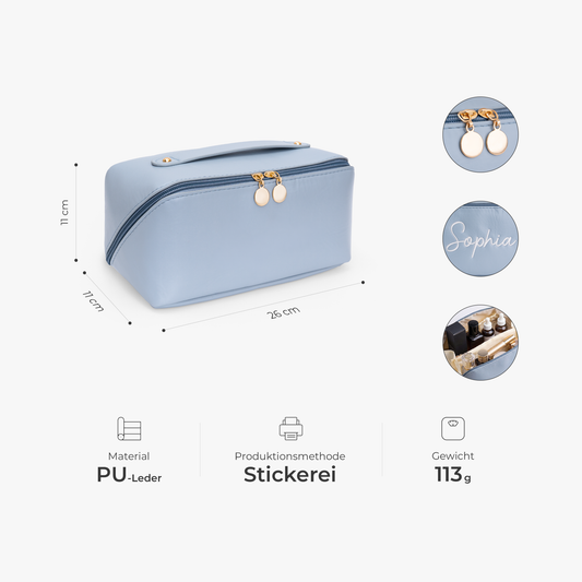 8241AGE2 damen kosmetiktasche_ name personalisierte kosmetiktasche aus pu leder 8241ab0p5a