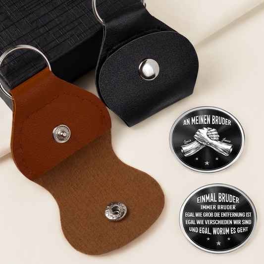 8258AGE2 3d druck effekt einmal bruder immer bruder pocket hug schlusselanhanger personalisiert_ manner 8258ajsfte