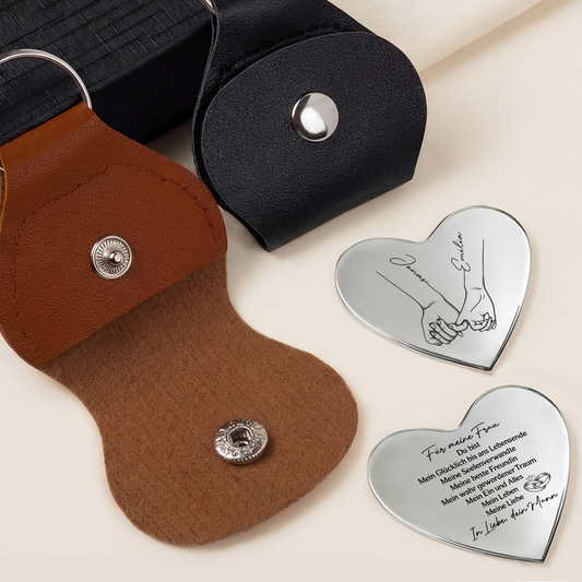 8265AGE2 vom ersten kuss bis in den tod herz pocket hug schlusselanhanger personalisiert_ paar 8265ajsfng