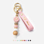 8275MGE1 3d druck effekt mama  blume gold daisy schlusselanhanger personalisiert perlen mama oma 8275mj6pwa