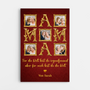 8299CGE1 3d druck effekt fur die welt bist du eine mutter aber fur mich bist du die welt personalisiertes geschenk  leinwand mama oma gold 8299cnhwa