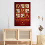 8299CGE3 3d druck effekt fur die welt bist du eine mutter aber fur mich bist du die welt personalisiertes geschenk  leinwand mama oma gold 8299cnhwa