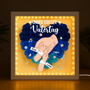 8308OGE2 unser erster muttertag vatertag blumen 3d bilderrahmen personalisiert mama papa 8308otewa