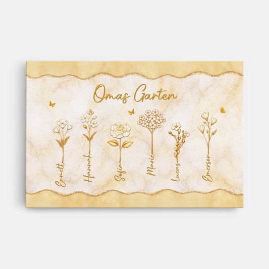 8319CGE1 3d druck effekt omas garten personalisierte leinwand fur oma mama 8319ccyaa