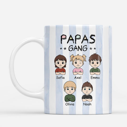 8322MGE1 papas gang mama papa tasse personalisieren streifen 8322mtx5b