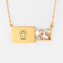 8334JGE1 pfote _ foto briefumschlag kette personalisierte kette katze hund 8334j8p5d
