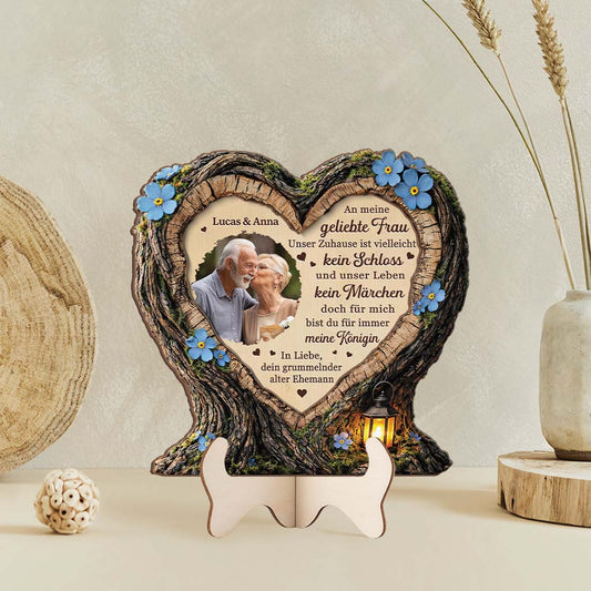 8345QGE2 3d druck effekt an meine frau ich liebe dich personalisierte geschenke foto  holzaufsteller paar 8345qsqtg