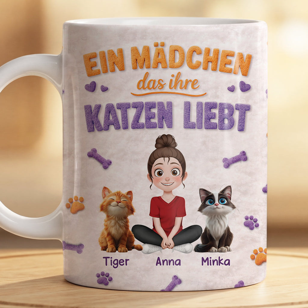8360MGE2 3d druck effekt nur eine frau die hunde liebt katzen tasse personalisiert cartoon 8360mtptd_67adc69f 8f5b 4141 9abc 6fe6fc1adadd