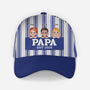 8369JGE1 papa seit personalisierte kappen papa mama cartoon streifen 8369j 1