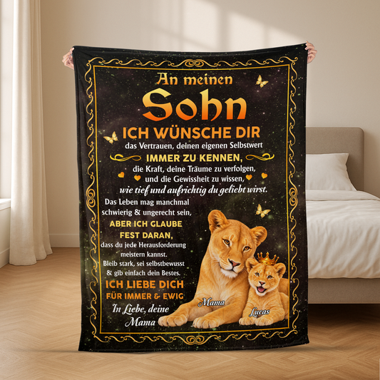 8397BGE2 an meine tochter  an meinen sohn kuscheldecke personalisiert 8397b8fwk