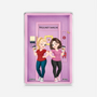 8418RGE1 3d druck effekt besties rechteck acryl aufsteller personalisiert beste freunde 8418rcecf