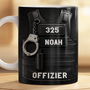 8442MGE2 3d druck effekt polizei ausrustung personalisierte tasse fur manner offizier  8442msemb