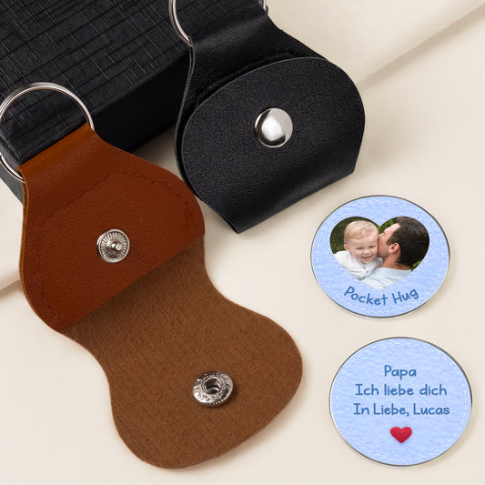 8463AGE2 3d druck effekt ich liebe dich pocket hug schlusselanhanger personalisiert foto mama papa nahen 8463aj8pta