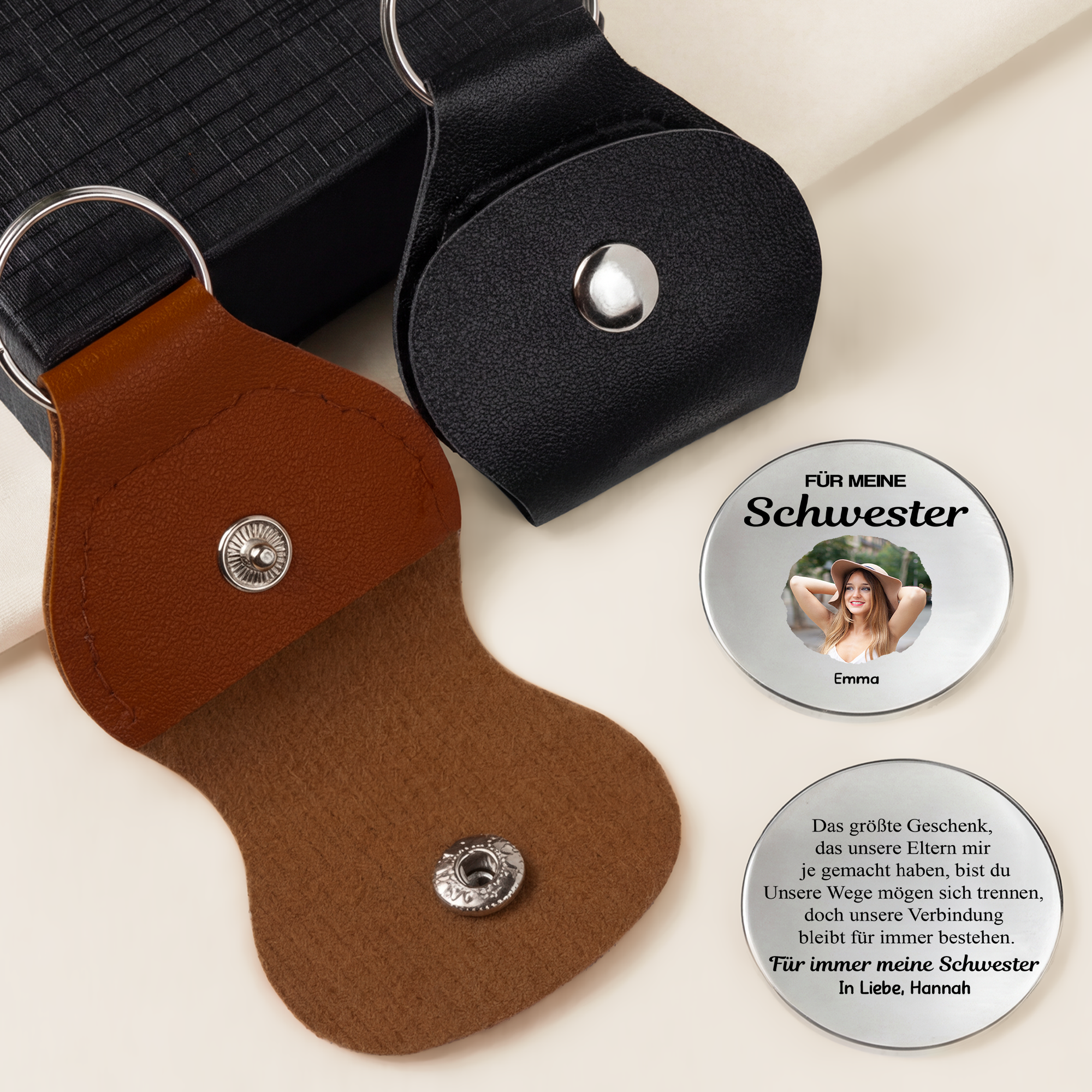 8493AGE1 an meinen bruder  an meine schwester pocket hug schlusselanhanger personalisiert_ foto geschwister 8493ajsvre