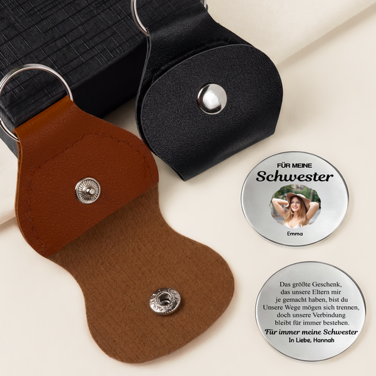 8493AGE1 an meinen bruder  an meine schwester pocket hug schlusselanhanger personalisiert_ foto geschwister 8493ajsvre