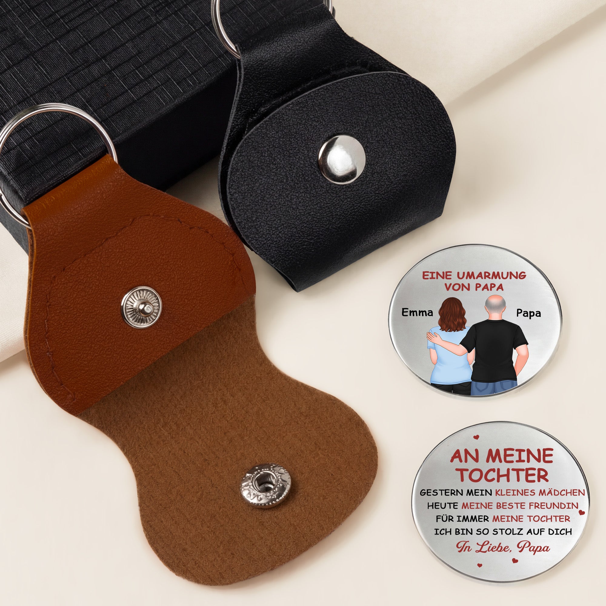 8497AGE1 eine umarmung von papa pocket hug schlusselanhanger personalisiert_ tochter sohn 8497ajsvbb_2