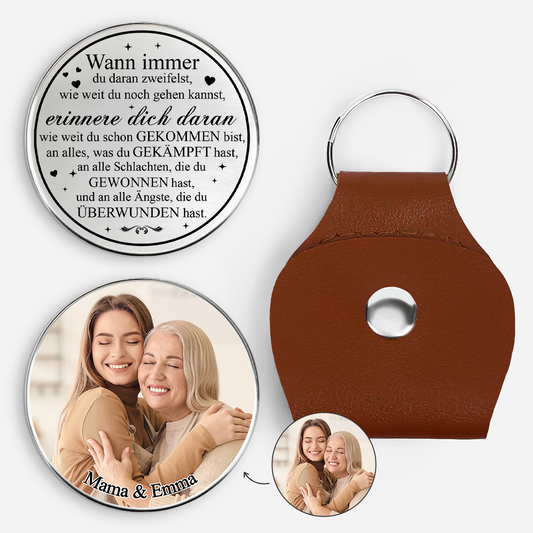 8506AGE1 mutmach spruch fur kinder personalisierte geschenke foto  pocket hug schlusselanhanger sohn tochter 8506aj8qba