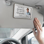 8511GGE2 du bist immer in meinem herzen personalisierter auto visier clip foto papa mama zur erinnerung 8511gtlwa