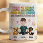 8532MGE2 3d druck effekt eine unzertrennliche verbindung personalisierte tasse hund teddystoff 8532mtptc