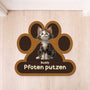 8545AGE1 pfoten putzen personalisierte geschenke katze  fussmatte unregelmassige form 8545ad8hbd
