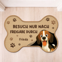8546AGE1 besuch nur nach freigabe durch fussmatte personalisiert hund_ unregelmassige form 8546ad8ezc