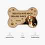 8546AGE4 besuch nur nach freigabe durch fussmatte personalisiert hund_ unregelmassige form 8546ad8ezc