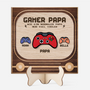 8548QGE1 gamer papa personalisiertes geschenk  holzaufsteller papa opa 8548qndbb