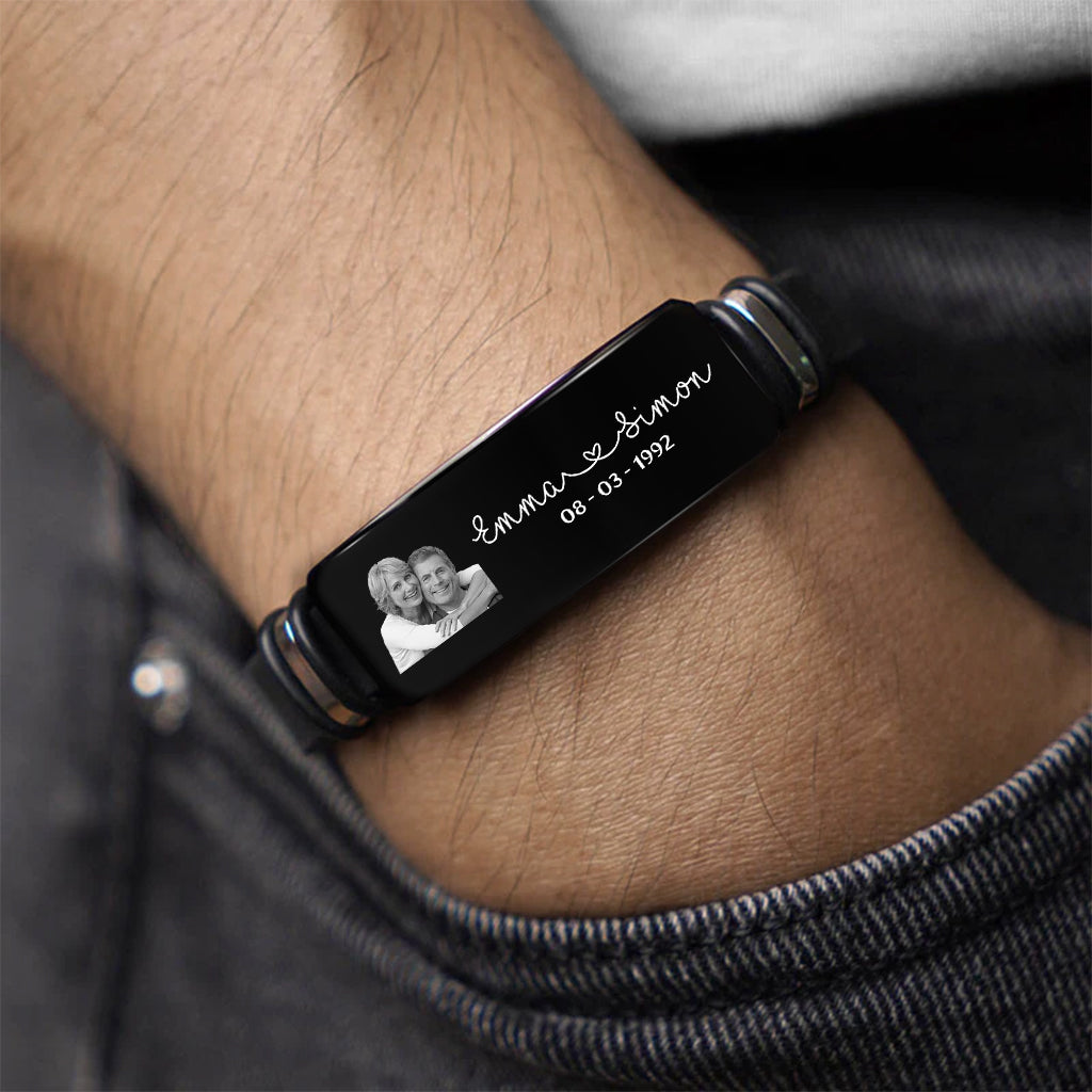 8552JGE2 liebespaar mit namen personalisierte armbander paare_ foto 8552jnp5g