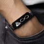 8553JGE2 unendlichkeitszeichen personalisierte armbander paare_ foto 8553jnf5g