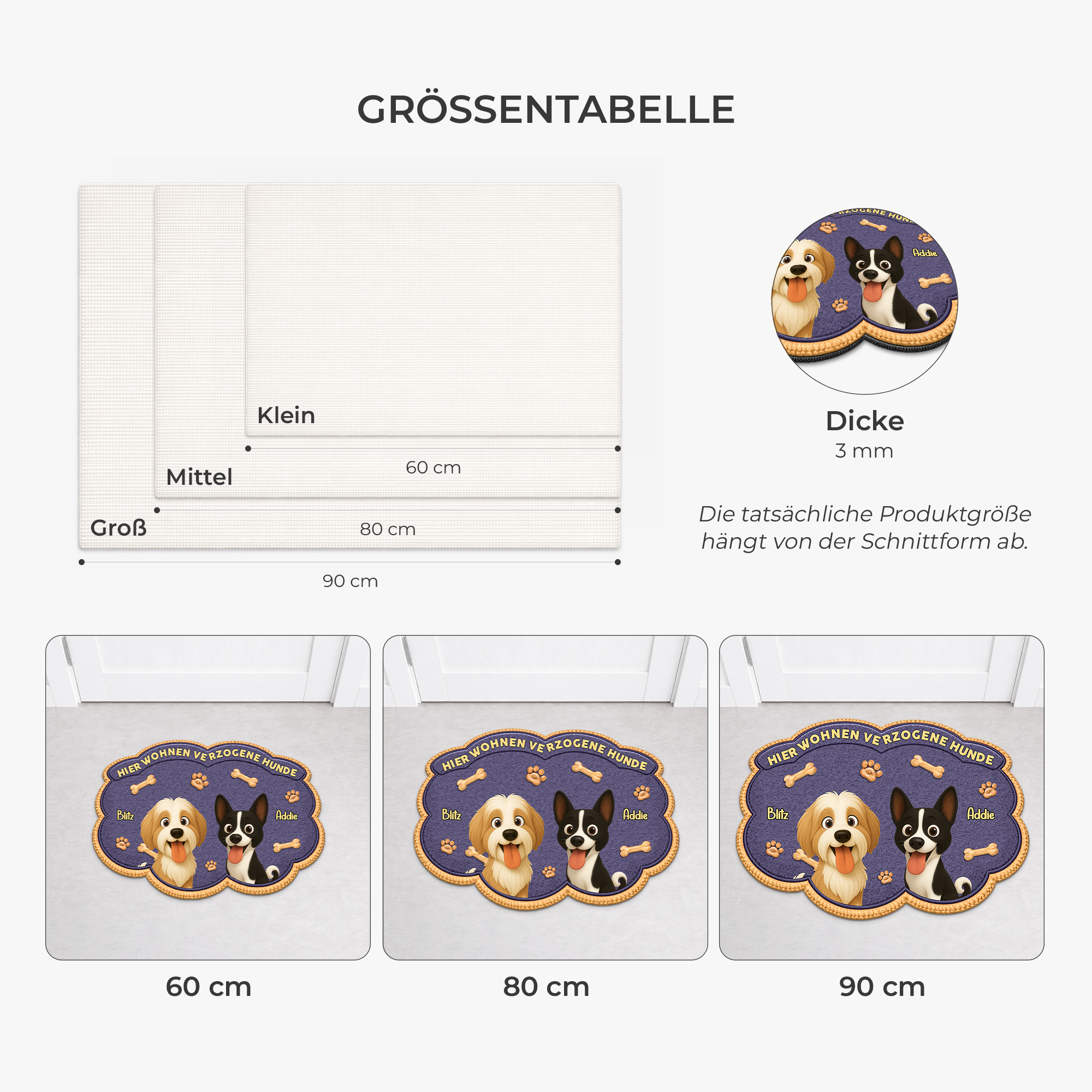 8558AGE1 hier wohnen verzogene hunde fussmatte personalisiert hund_ unregelmassige form 8558adavrc_4